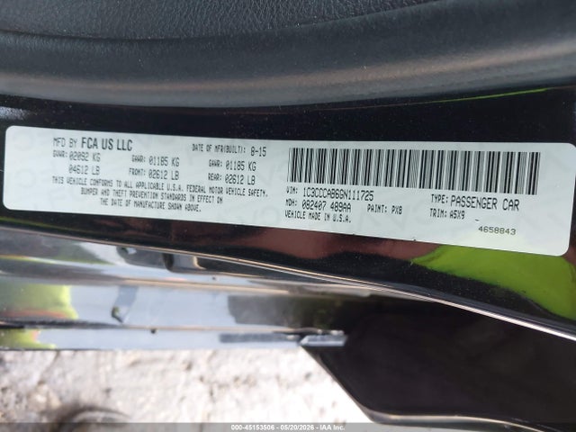 Chrysler 200 Limited 2016 1C3CCCAB6GN111725 Image 9