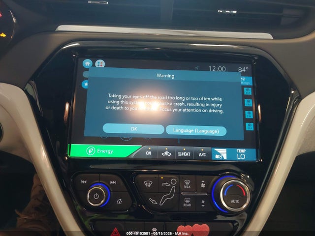Продажа на аукционе авто 2020 Chevrolet Bolt Ev Fwd Lt, vin: 1G1FY6S00L4138307, номер лота: 45153581