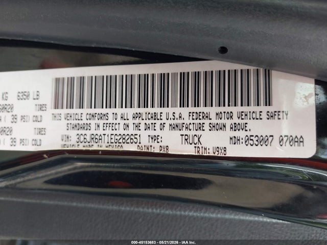 RAM 1500 Express 2014 3C6JR6AT1EG282651 Image 9