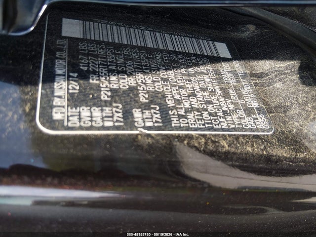 45153750 :رقم المزاد ، JN8AF5MV1FT554780 vin ، 2015 Nissan Juke S مزاد بيع