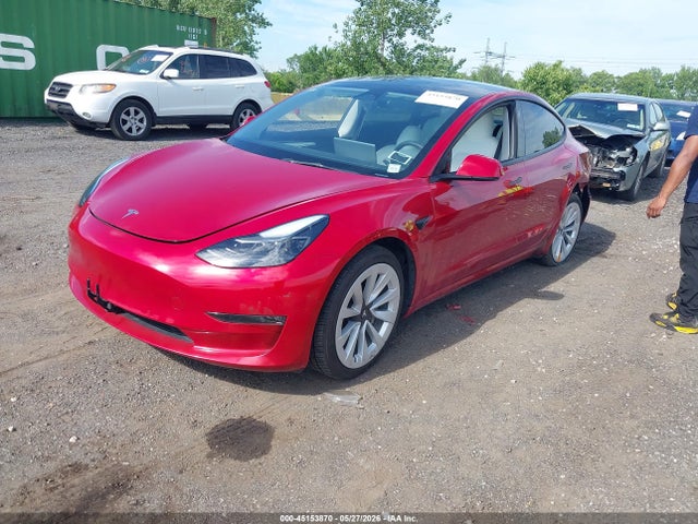 Tesla Model 3 Rear-wheel Drive 2022 5YJ3E1EA3NF335851 Image 2
