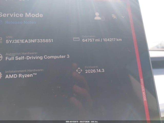 Tesla Model 3 Rear-wheel Drive 2022 5YJ3E1EA3NF335851 Image 7