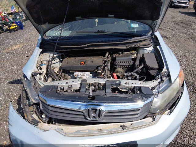 2012 Honda Civic Lx მანქანა იყიდება აუქციონზე, vin: 19XFB2F5XCE369785, აუქციონის ნომერი: 45154123