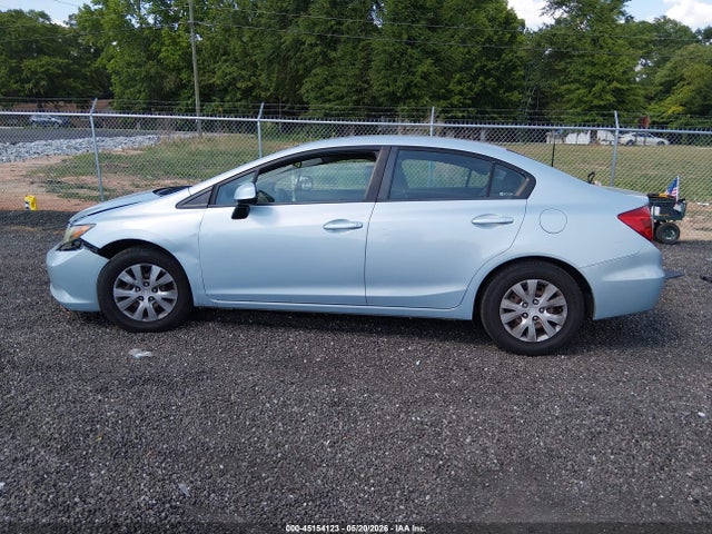 2012 Honda Civic Lx მანქანა იყიდება აუქციონზე, vin: 19XFB2F5XCE369785, აუქციონის ნომერი: 45154123