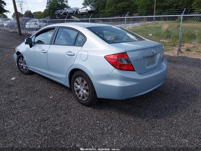 2012 Honda Civic Lx მანქანა იყიდება აუქციონზე, vin: 19XFB2F5XCE369785, აუქციონის ნომერი: 45154123