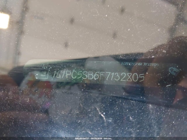 45154127 :رقم المزاد ، 1G1PC5SB6F7132805 vin ، 2015 Chevrolet Cruze 1lt Auto مزاد بيع
