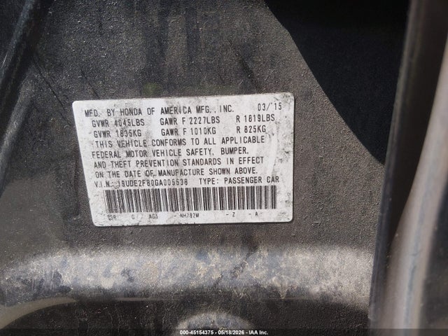 Aukcja sprzedaży 2016 Acura Ilx Premium   A-spec Packages/technology Plus   A-spec Packages, vin: 19UDE2F80GA005538, numer aukcji: 45154375