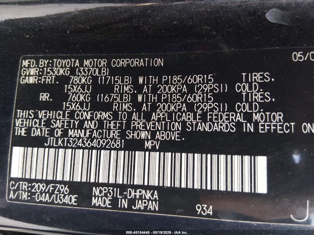 Auction sale of the 2006 Scion Xb, vin: JTLKT324364092681, lot number: 45154448