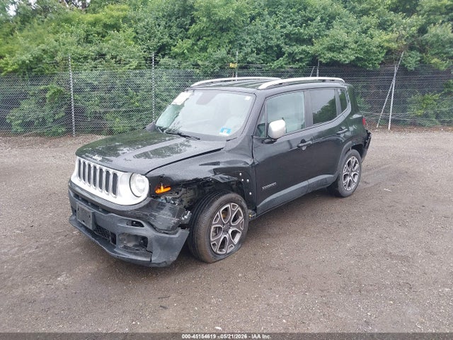 2016 Jeep Renegade Limited მანქანა იყიდება აუქციონზე, vin: ZACCJADT3GPC47795, აუქციონის ნომერი: 45154619