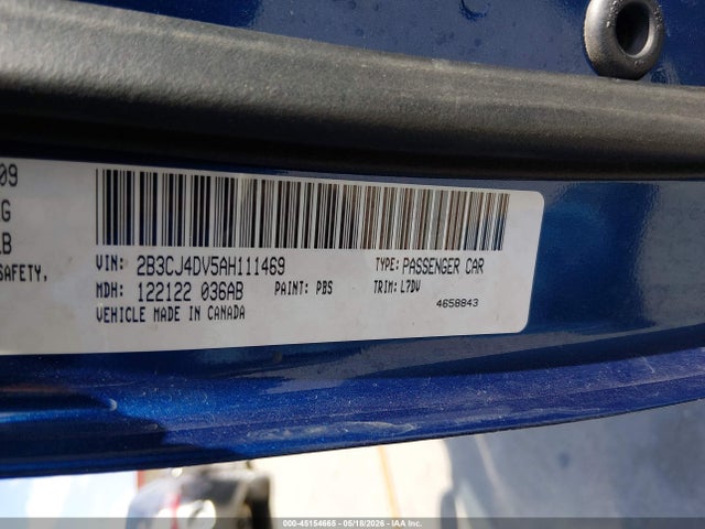 Продаж на аукціоні авто 2010 Dodge Challenger Se, vin: 2B3CJ4DV5AH111469, номер лоту: 45154665