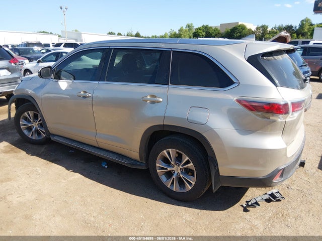 2015 Toyota Highlander Xle V6 მანქანა იყიდება აუქციონზე, vin: 5TDKKRFH6FS096839, აუქციონის ნომერი: 45154698