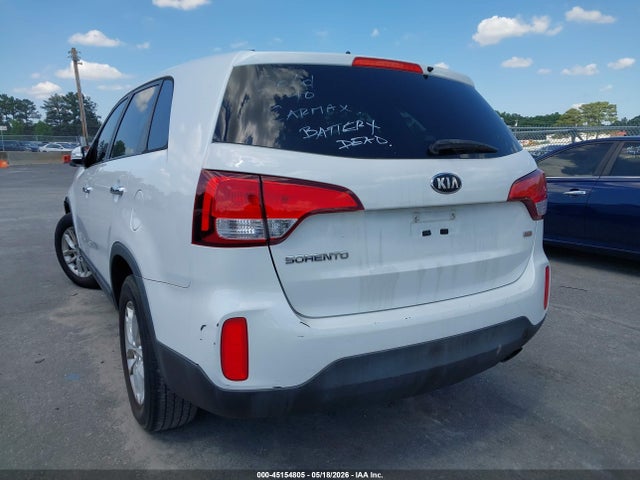 45154805 :رقم المزاد ، 5XYKT3A67FG620979 vin ، 2015 Kia Sorento Lx مزاد بيع