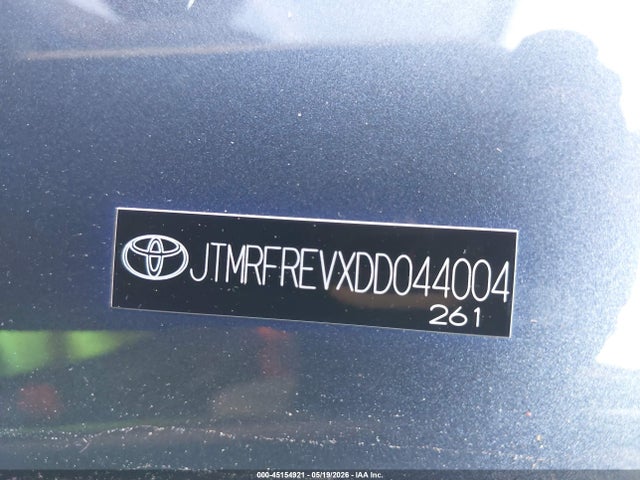 Продаж на аукціоні авто 2013 Toyota Rav4 Xle, vin: JTMRFREVXDD044004, номер лоту: 45154921