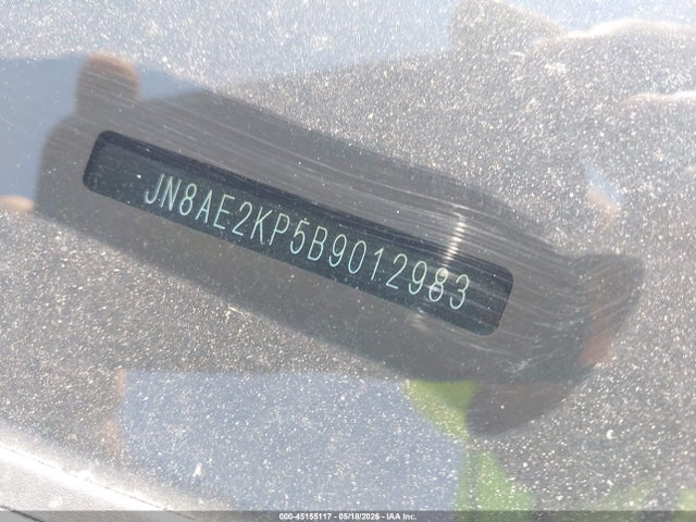 2011 Nissan Quest S მანქანა იყიდება აუქციონზე, vin: JN8AE2KP5B9012983, აუქციონის ნომერი: 45155117