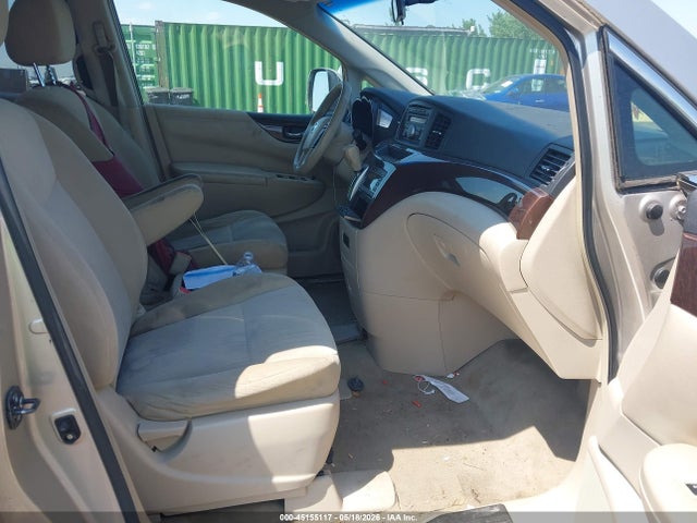2011 Nissan Quest S მანქანა იყიდება აუქციონზე, vin: JN8AE2KP5B9012983, აუქციონის ნომერი: 45155117