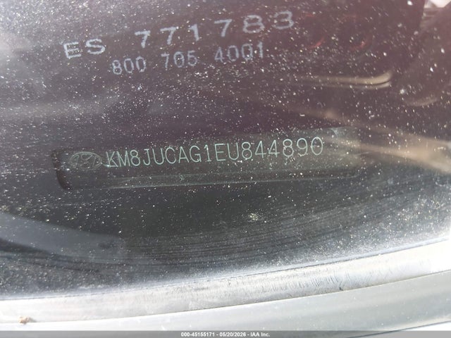 2014 Hyundai Tucson Se მანქანა იყიდება აუქციონზე, vin: KM8JUCAG1EU844890, აუქციონის ნომერი: 45155171