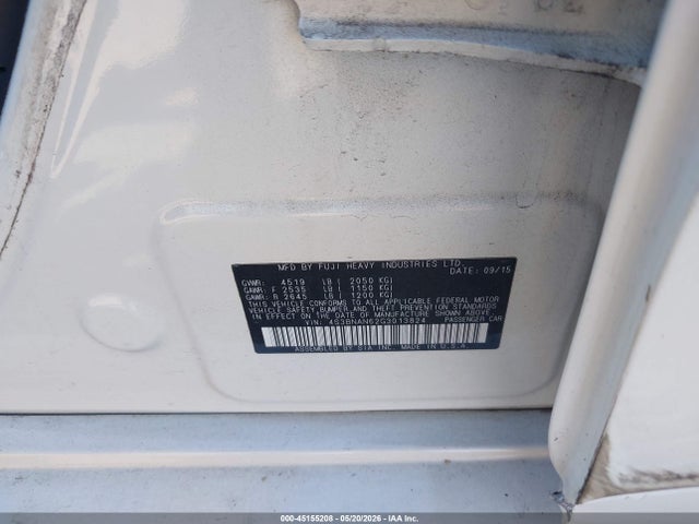 Продаж на аукціоні авто 2016 Subaru Legacy 2.5i Limited, vin: 4S3BNAN62G3013824, номер лоту: 45155208