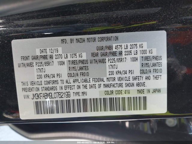 Mazda CX-5 SPORT 2020 JM3KFABM9L0762199 Image 9
