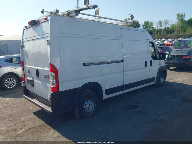 45155274 :رقم المزاد ، 3C6TRVDG3JE119815 vin ، 2018 Ram Promaster 2500 High Roof 159 Wb مزاد بيع
