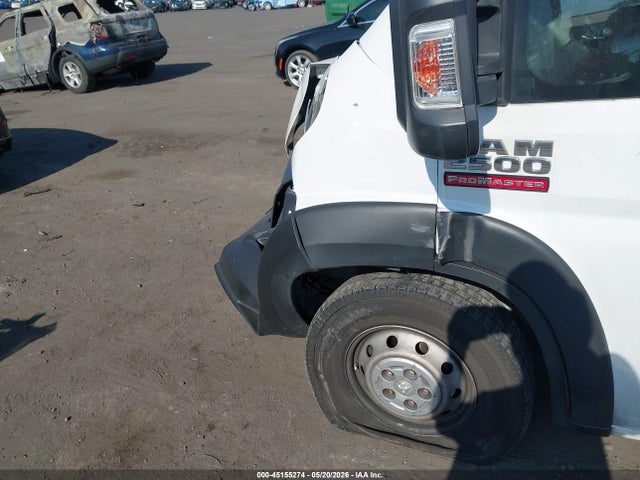 45155274 :رقم المزاد ، 3C6TRVDG3JE119815 vin ، 2018 Ram Promaster 2500 High Roof 159 Wb مزاد بيع