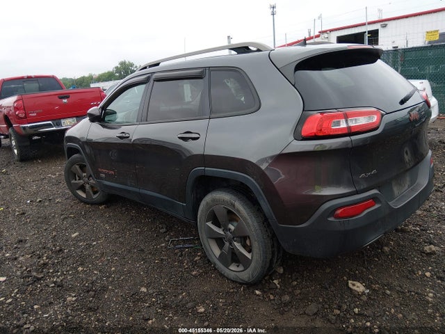 2016 Jeep Cherokee 75th Anniversary მანქანა იყიდება აუქციონზე, vin: 1C4PJMCB8GW309965, აუქციონის ნომერი: 45155346