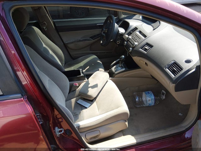 45155521 :رقم المزاد ، 19XFA16509E014338 vin ، 2009 Honda Civic Lx مزاد بيع