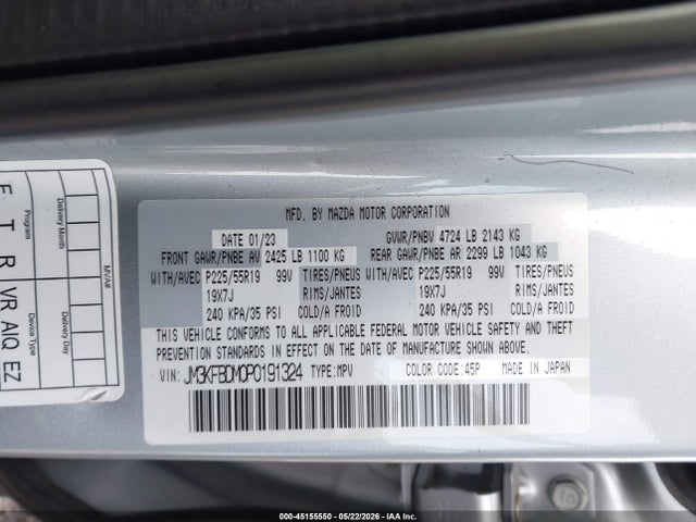Mazda Cx-5 2.5 S Premium 2023 JM3KFBDM0P0191324 Image 9