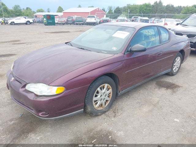 Aukcja sprzedaży 2003 Chevrolet Monte Carlo Ls, vin: 2G1WW12E539363680, numer aukcji: 45155567