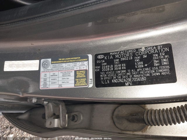 45155572 :رقم المزاد ، KNDJN2A29E7056180 vin ، 2014 Kia Soul مزاد بيع