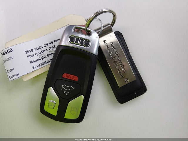 45155630 :رقم المزاد ، WA1BNAFY3K2135858 vin ، 2019 Audi Q5 45 Premium مزاد بيع