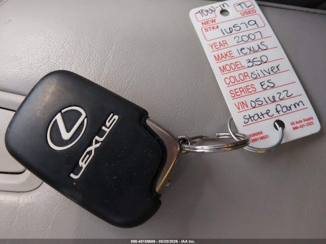 Продажа на аукционе авто 2007 Lexus Es 350, vin: JTHBJ46G372051622, номер лота: 45155686