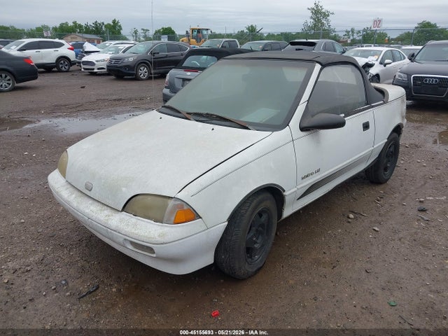 45155693 :رقم المزاد ، JG1MR3365MK616482 vin ، 1991 Geo Metro Lsi Sprint Cl مزاد بيع