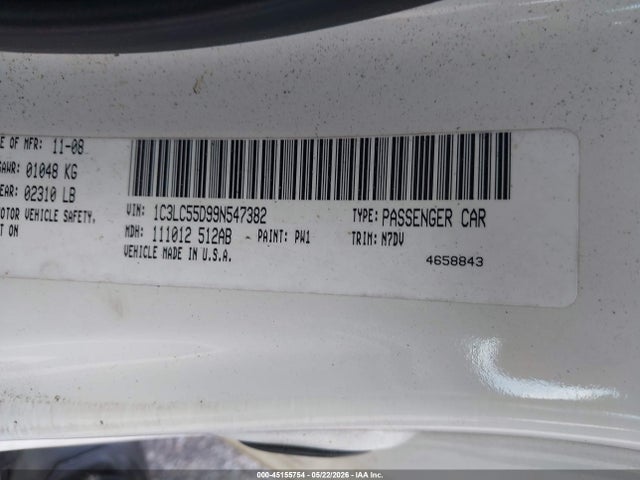 Aukcja sprzedaży 2009 Chrysler Sebring Touring, vin: 1C3LC55D99N547382, numer aukcji: 45155754