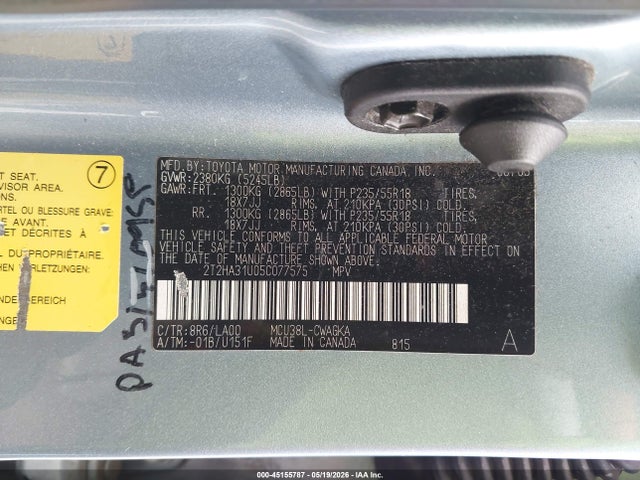 Продажа на аукционе авто 2005 Lexus Rx 330, vin: 2T2HA31U05C077575, номер лота: 45155787