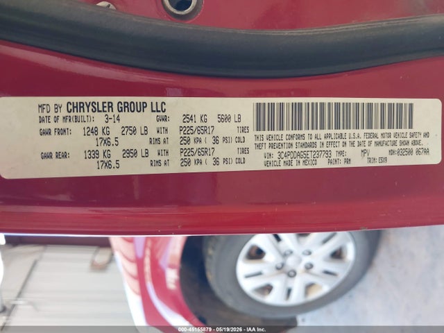 45155879 :رقم المزاد ، 3C4PDDAG5ET237793 vin ، 2014 Dodge Journey Se مزاد بيع
