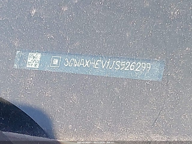 Aukcja sprzedaży 2018 Chevrolet Equinox Ls, vin: 3GNAXHEV1JS526299, numer aukcji: 45156301