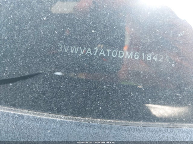 45156350 :رقم المزاد ، 3VWVA7AT0DM618424 vin ، 2013 Volkswagen Beetle 2.0t Turbo مزاد بيع