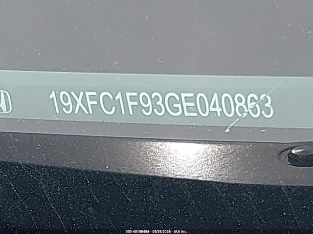 19XFC1F93GE040863 Honda Civic Touring