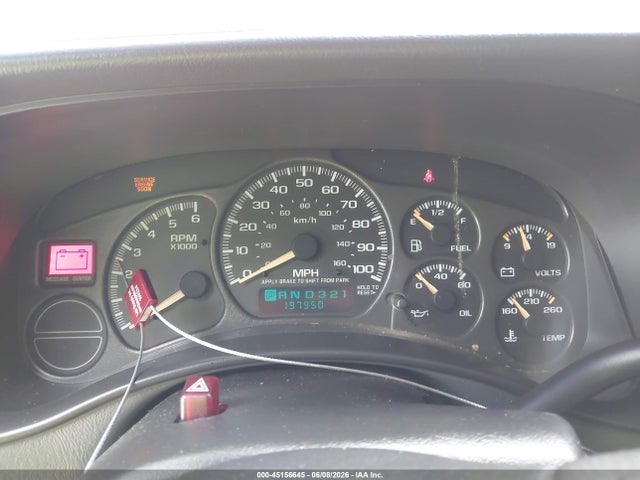 Aukcja sprzedaży 2002 Chevrolet Silverado 1500 Ls, vin: 2GCEK19T721355385, numer aukcji: 45156645