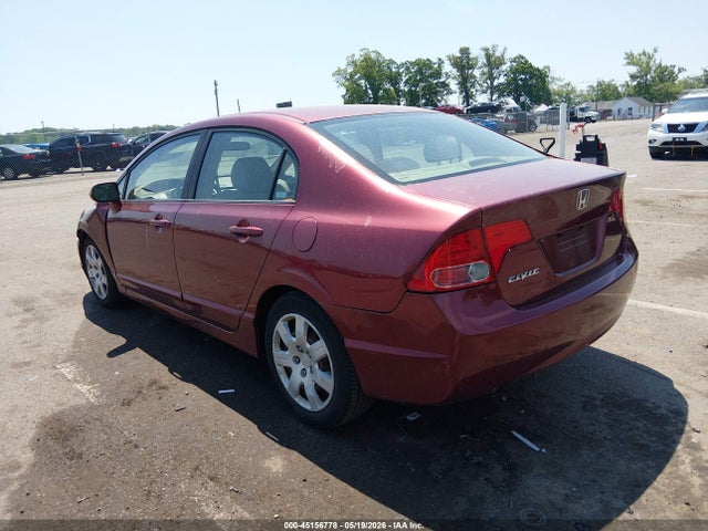 Aukcja sprzedaży 2008 Honda Civic Lx, vin: 1HGFA16578L055654, numer aukcji: 45156778