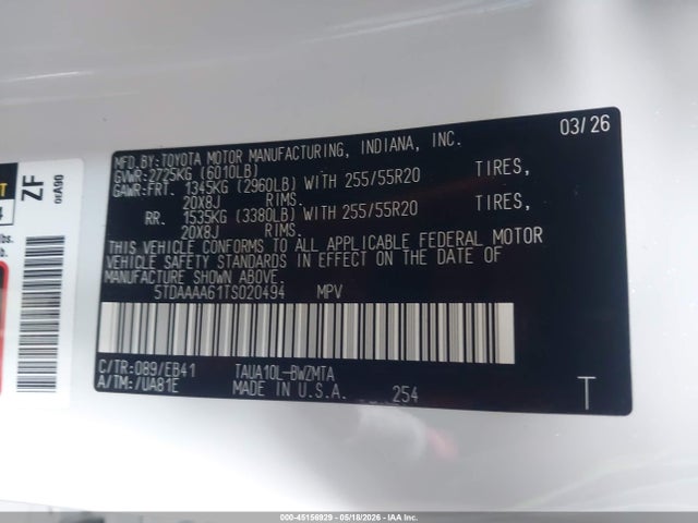 Lexus Tx 350 Premium 2026 5TDAAAA61TS020494 Image 9