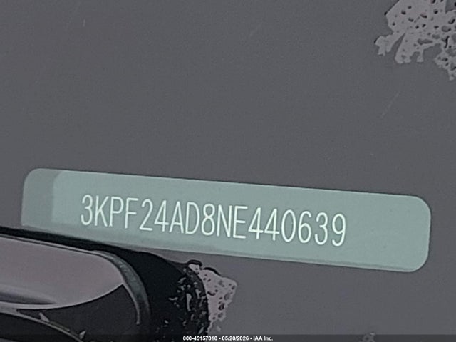 45157010 :رقم المزاد ، 3KPF24AD8NE440639 vin ، 2022 Kia Forte Lxs مزاد بيع
