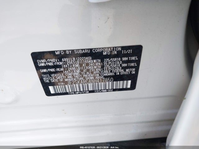 Subaru Forester Touring 2022 JF2SKARC4NH417850 Image 9