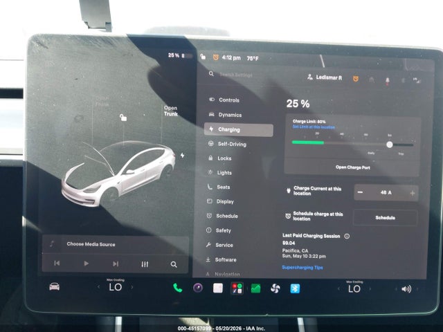 Продажа на аукционе авто 2020 Tesla Model 3 Long Range Dual Motor All-wheel Drive, vin: 5YJ3E1EB5LF619620, номер лота: 45157099