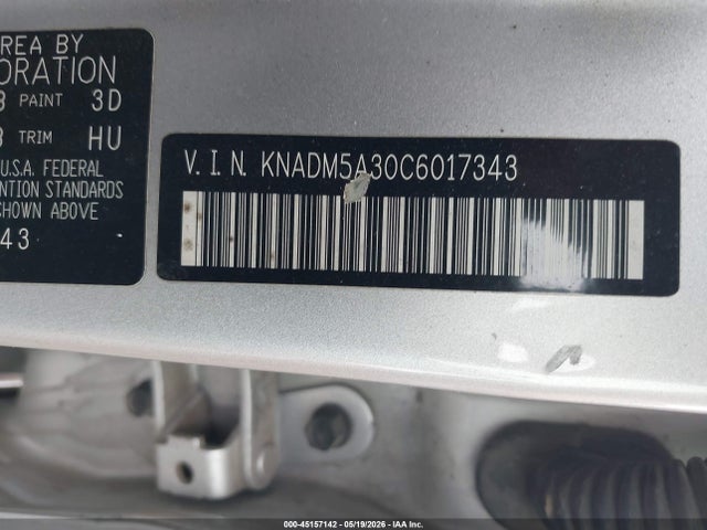 Продажа на аукционе авто 2012 Kia Rio5 Lx, vin: KNADM5A30C6017343, номер лота: 45157142