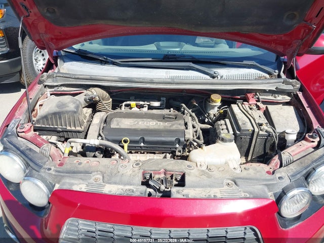 2013 Chevrolet Sonic Lt Auto მანქანა იყიდება აუქციონზე, vin: 1G1JC5SH0D4192992, აუქციონის ნომერი: 45157221