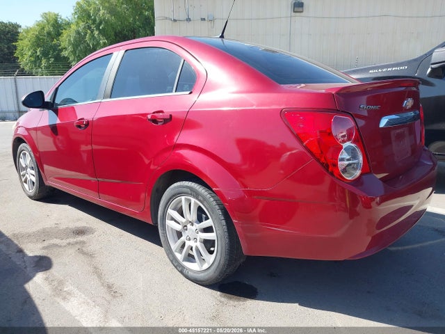 2013 Chevrolet Sonic Lt Auto მანქანა იყიდება აუქციონზე, vin: 1G1JC5SH0D4192992, აუქციონის ნომერი: 45157221