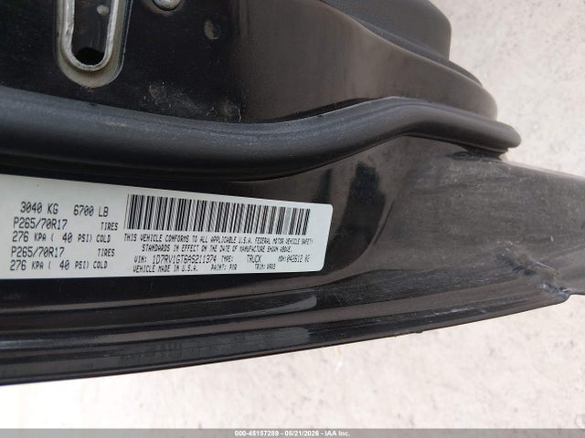 45157289 :رقم المزاد ، 1D7RV1GT6AS211374 vin ، 2010 Dodge Ram 1500 St مزاد بيع