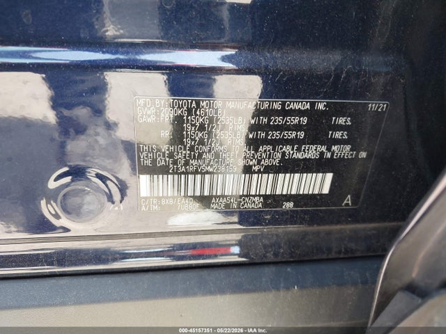 Toyota Rav4 Xle Premium 2021 2T3A1RFV5MW238159 Image 9