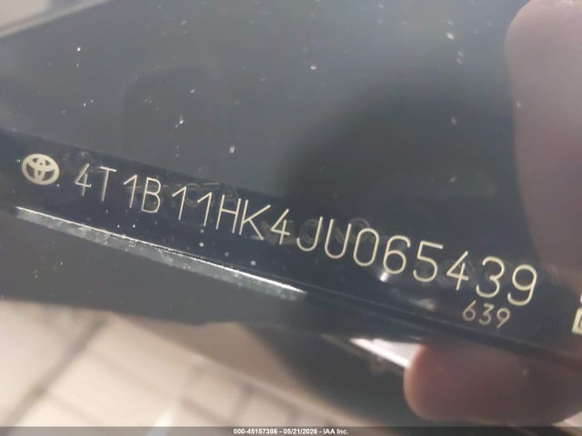 Aukcja sprzedaży 2018 Toyota Camry Se, vin: 4T1B11HK4JU065439, numer aukcji: 45157386